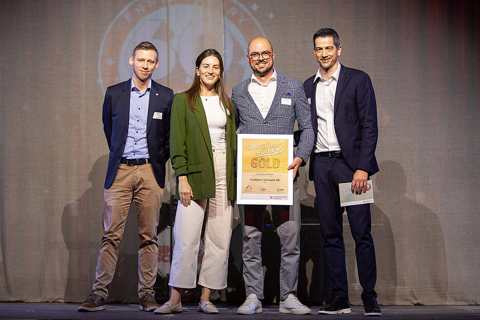 Boissons: Kilian Reist, Transgourmet Suisse SA, Nina Leuzinger et Enio Polcan, Campari Schweiz AG, Kuno Andrey, Transgourmet Suisse SA.