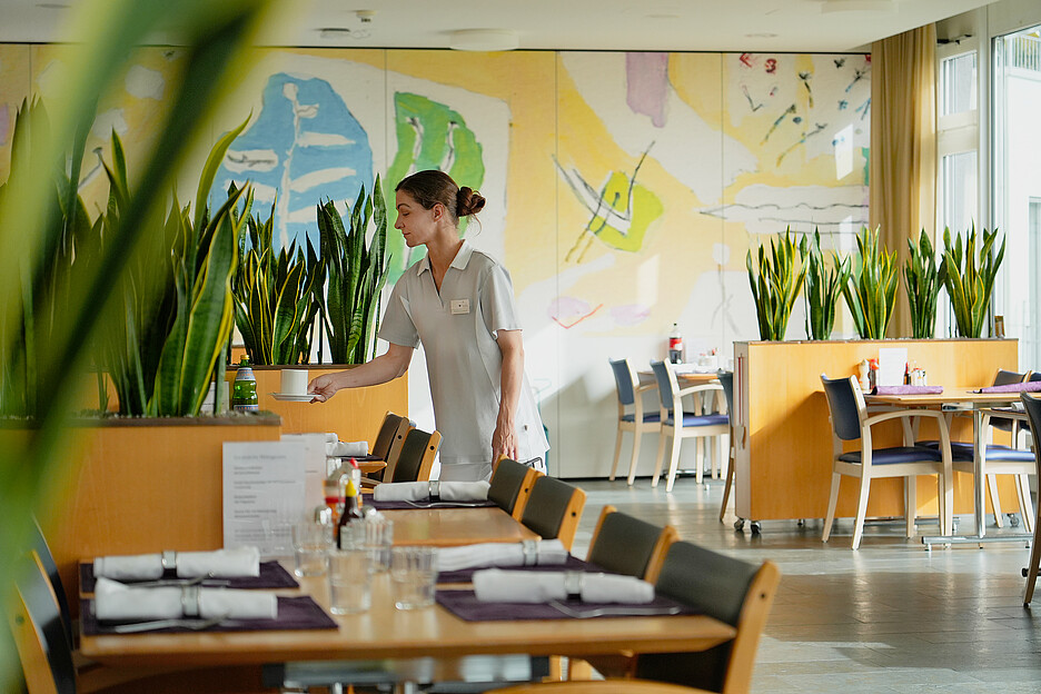 Le restaurant Viva est également un lieu de rencontre pour les résidents, les proches et les hôtes externes.