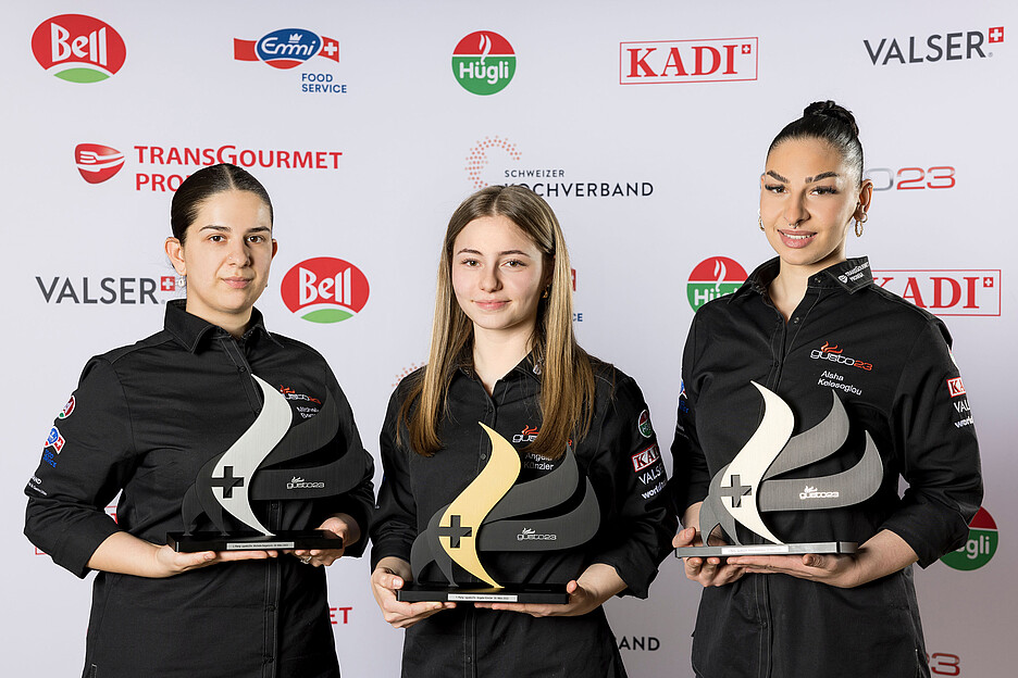 Les trois lauréates (de gauche à droite): Michelle Beganovic, Angela Künzler, Aisha Kelesoglou.