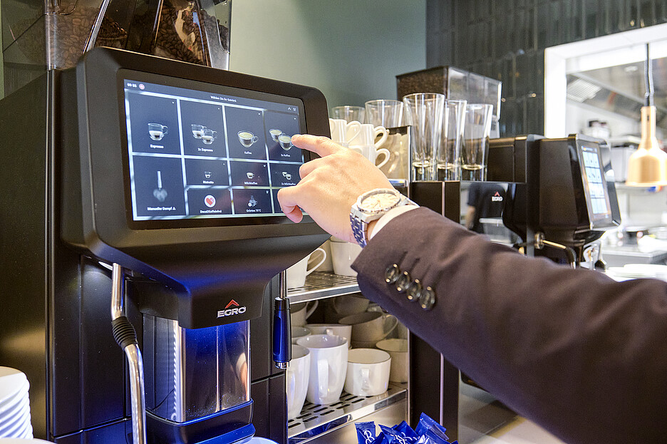 L’écran tactile facile à utiliser d’Egro Next facilite le travail au quotidien.