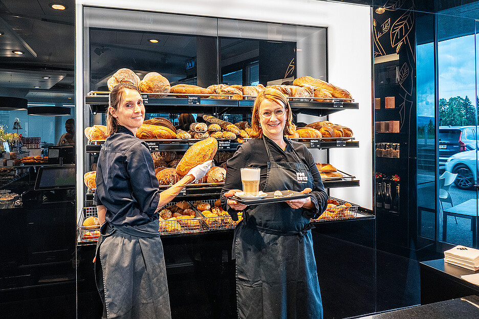 Les pains croustillants et autres produits de boulangerie font partie de l’offre attractive de von Rotz.