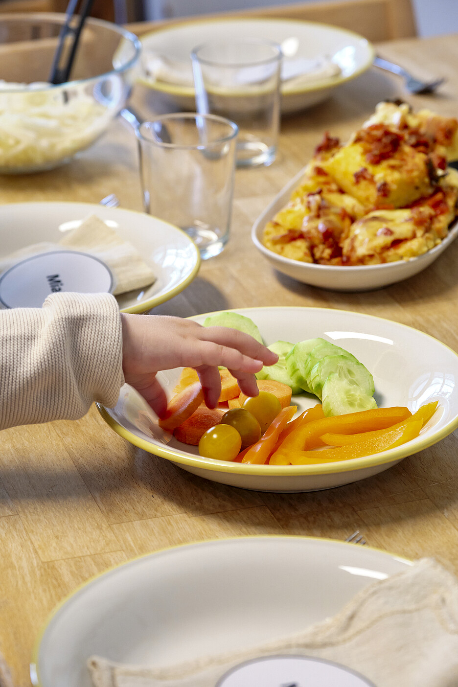 Les enfants peuvent toujours choisir parmi plusieurs composants.